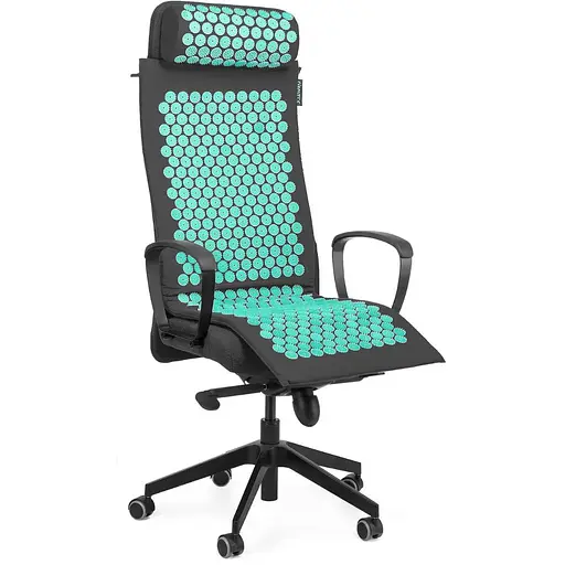 Коврик акупунктурный с валиком Gymtek зеленый - фото 5