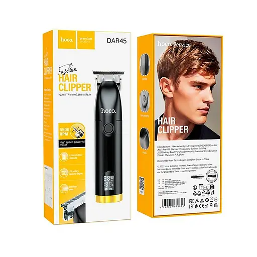Машинка для стрижки волос HOCO Dynasty graving electric Hair clipper DAR45 |LED Display, SS Blade| - фото 2