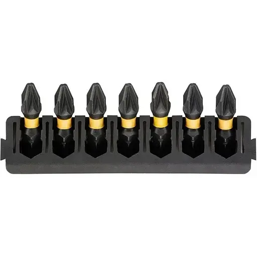 Касета з бітами DeWalt FlexTorq L=25 мм Pz2, 7 шт. (DT70811)