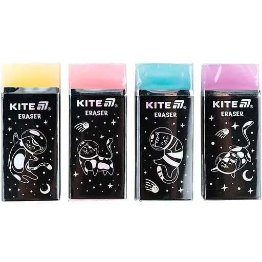 Гумка кольорова Kite Universe  з глітером  асорті (K24-144)