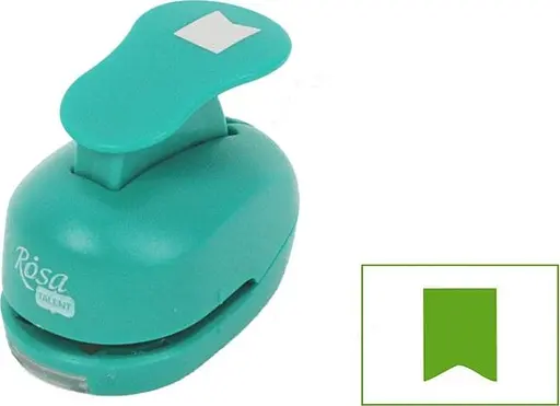 Фигурный дырокол Флажок 1,6см Rosa Talent - фото 1