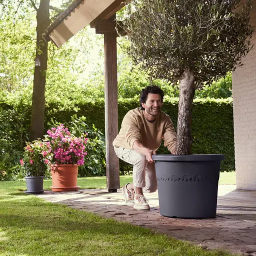 Горщик Elho algarve cilindro 58 см антрацит (529352) - фото 6