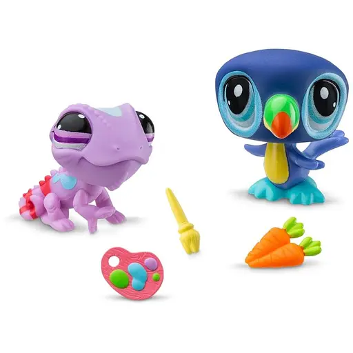 Игровой набор Littlest Pet Shop Друзья по искусству 00507 аксессуары и 2 фигурки - фото 2