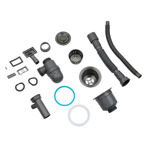 Кухонная мойка Kroner KRP PVD Schwarze - 4050HM (3,0/1,0 мм) (CV035374) - фото 11