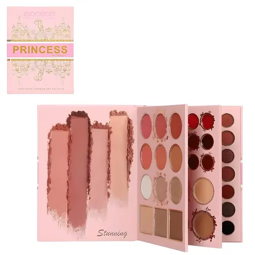 Дитяча косметичка-книжка IGOODCO на 3 сторінки з тінями, помадою, консилером (IG3202) - фото 2