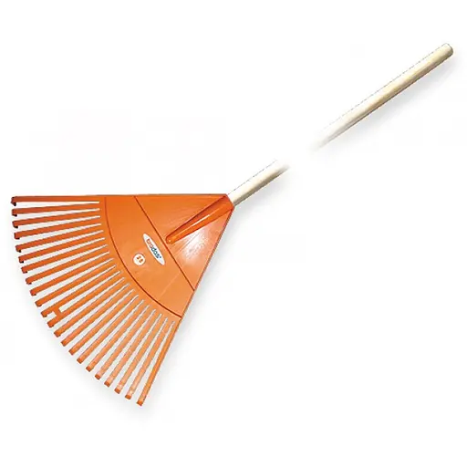 Граблі віялові Bradas 22 зубця черенок дерев'яний KT-CX22H - фото 1