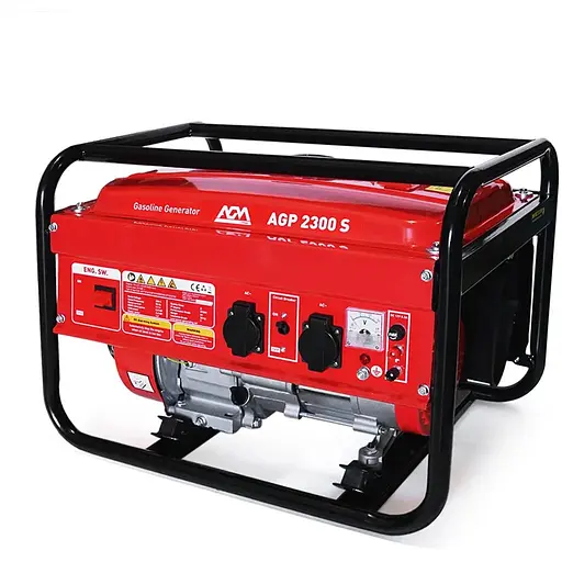Генератор бензин AGP 2300s, однофазный 220V, 50Hz, 2,3KVA(2,2KW), объем 15л