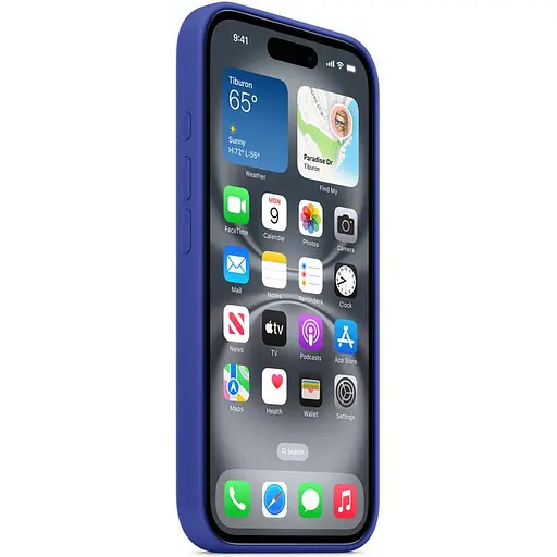 Чохол Epik Silicone case AAA with Magsafe and Animation для Apple iPhone 16 Pro 6.3 Ultramarine - фото 4