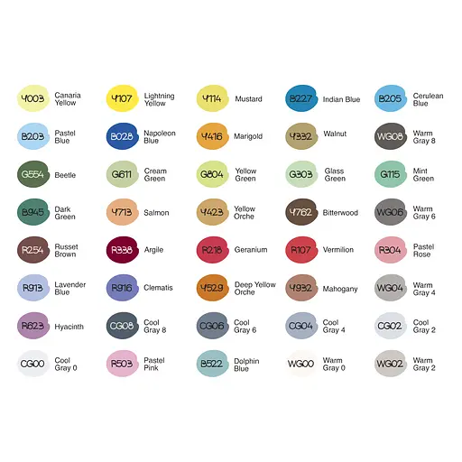 Набор маркеров Ukraine Colors, 40 шт. 99IDEAS - фото 2