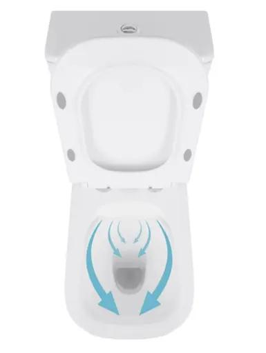 Напольный унитаз Qtap Presto Quadro Rimless с сиденьем Slim Duroplast/ Soft-close/ Quick Release QT24221215AW - фото 5