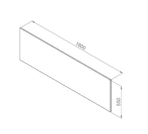Панель фронтальна для ванни AM.PM nspre 2.0 180x80 см білий W52A-180-080W-P Білий - фото 2