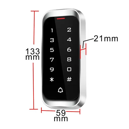 Клавиатура с контроллером и считывателем EM-Marine, HID и Mifare Trinix TRK-1107EHMW водонепроницаемая (71-00152) - фото 9