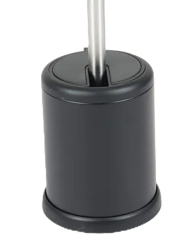 Йоржик для унітазу підлоговий Mixxus Topper-TB0201 black MI7095, Чорний матовий - фото 7