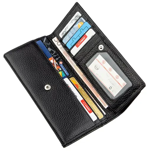 Женский кожаный кошелек-визитница ST Leather 10х18.5 см acs0014726 - фото 4