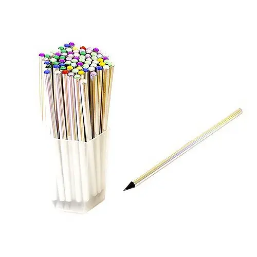 Карандаш чернографитовый из черного дерева с камнем, 72 шт., 7024