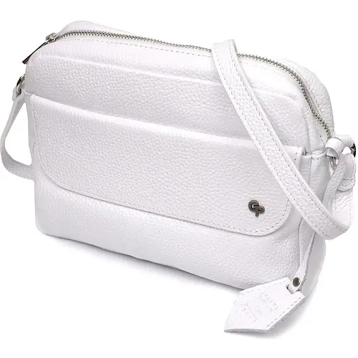 Кожаная женская сумка Grande Pelle 23х17х7 см sum0023594 - фото 1