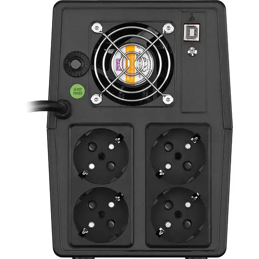 ИБП FSP iFP-2000, 2000ВА/1200Вт, LCD, Schukox4. 230V/50Hz, w/o RJ45, w/USB, Black, 12V/9Ahx2, CIS - фото 3