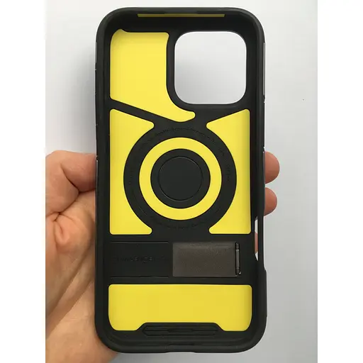 Оригинальный противоударный чехол Spigen Slim Armor (MagFit) MagSafe для iPhone 16 Pro Max Gunmetal ACS08033 - фото 11