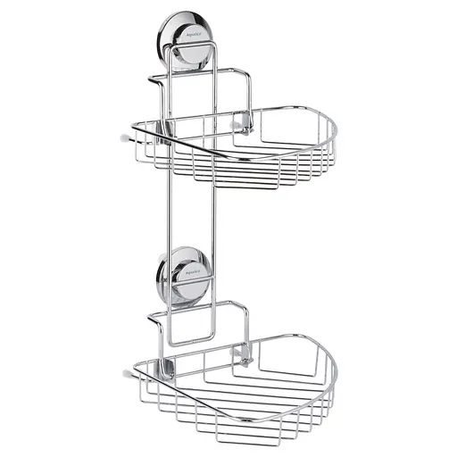 Корзина Aquatica на вакуумных присосках двойная s38 212×252×373мм (9783832) - фото 1