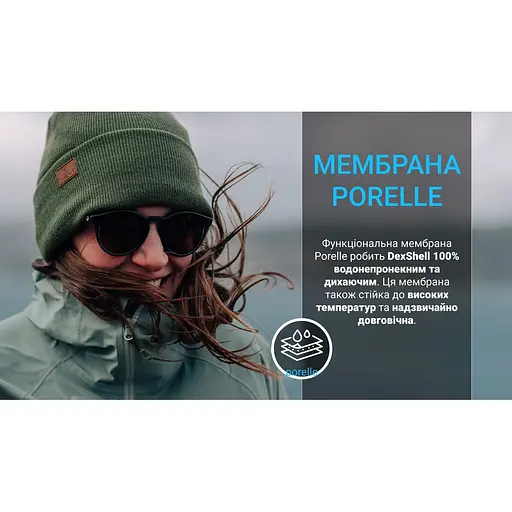Водонепроницаемая шапка DexShell onesize 56-58 см, темно-зеленая - фото 3