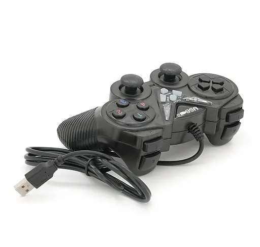 Геймпад USB джойстик ПК Voltronic DualShock USB908 Black - фото 2