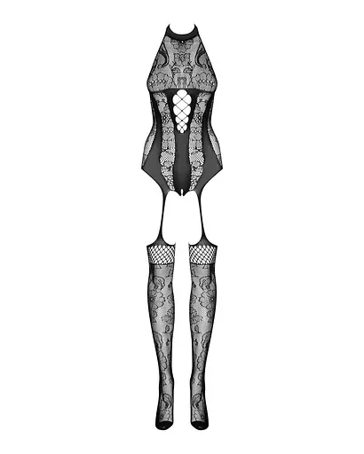 Комбінезон Obsessive Bodystocking F240 XL/XXL чорний - фото 5