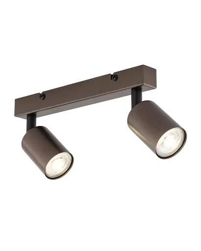 Світильник поворотний, спот TK Lighting 6180 Top GU10 2x10W IP20 коричневий - фото 3