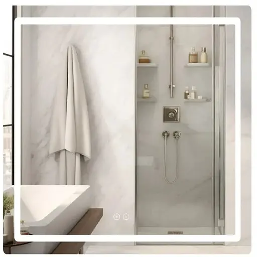 Дзеркало Qtap Mideya (MI2) прямокутне з LED-підсвічуванням Touch QT2078DCF7080 - фото 1