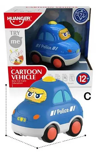 Машинка HE 0537-3 "Полиция", звук, свет, в коробке (6900048090053) - фото 3