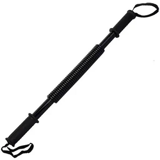 Силовий пружинний еспандер (палиця) EasyFit Power Twister 60 кг Чорний (EF-1642-60) - фото 1