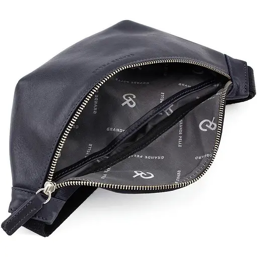 Жіноча шкіряна сумка-бананка Grande Pelle 11х26х7 см sum0026354 - фото 10