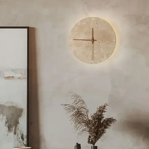 Декоративний круглий світильник-годинник Ø31 см Line F Арт. STW011R-300 - фото 1