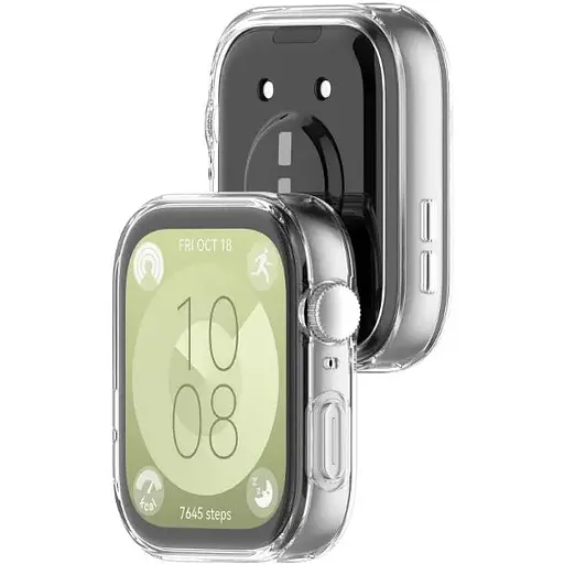Чехол-накладка DK для Huawei Watch Fit 3 Silicone Face Case (clear) - фото 2