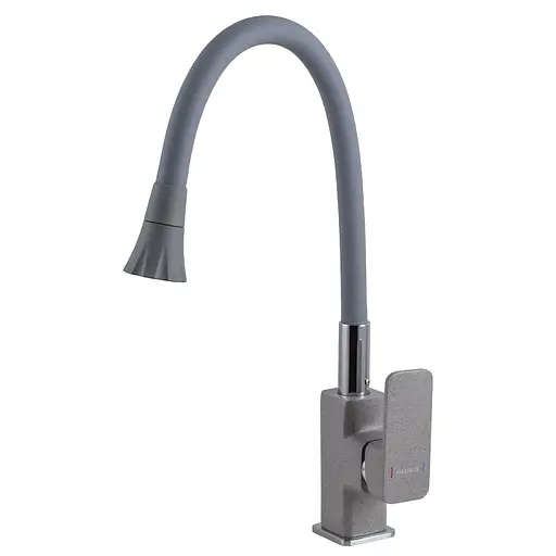 Змішувач для кухні Globus Lux Milano GLM-0203LA-2-G03-ARENA Сірий - фото 1