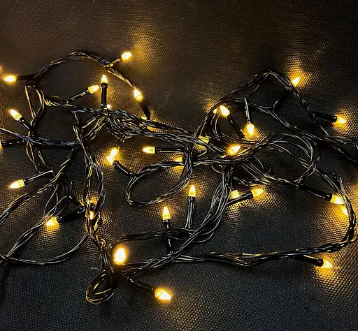 Новорічна LED Гірлянда Конус 6 метрів 100 яскравих Тепло білих лампочок - фото 2