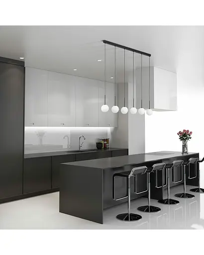 Підвісний світильник TK Lighting 4504 Martin G9 6x6W IP20 Bk - фото 2