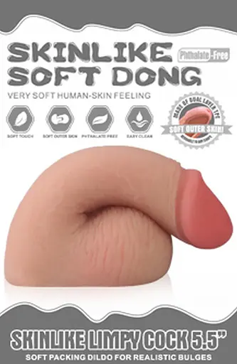 Фалоімітатор Skinlike Soft Dong Limpy Cock 5.5" 14 см тілесний - фото 6
