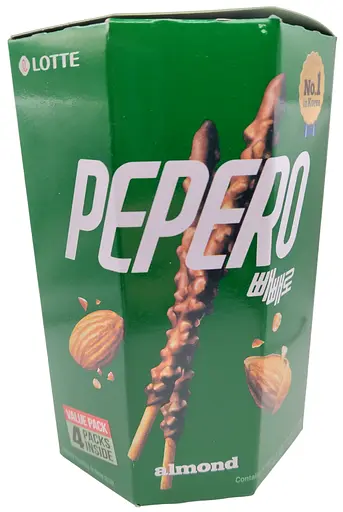 Палички Lotte Pepero Almond Value 4 Pack 128 г