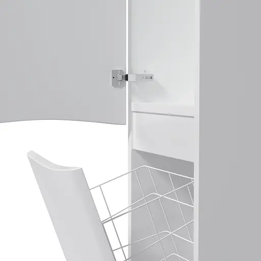 Пенал напольный AM.PM Like 36 см левосторонний с корзиной M80CSL0361WG38 - фото 6