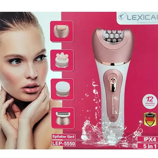 Жіночий епілятор Lexical LEP-5550 5 в 1 для тіла та зони бікіні - фото 6