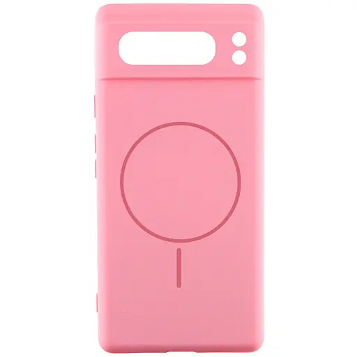 Чохол Silicone Cover Lakshmi Full Camera (AA) with MagFit для Google Pixel 8 Pro Рожевий / Light pink - фото 1