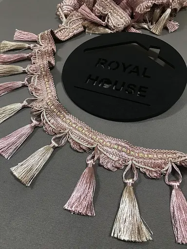 Бахрома розовая пудра - фото 1