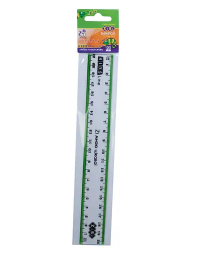 Лінійка ZB.5610-15, 20 см, 12 шт. в упаковці