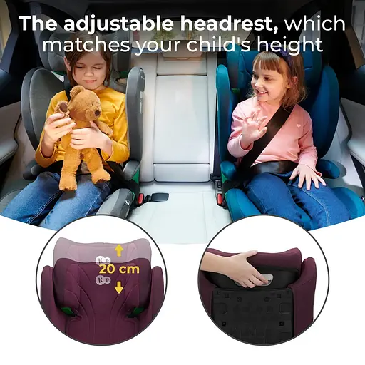 Автокресло Kinderkraft Junior Fix 2 i-Size Cherry Pearl (KCJUFI20RED0000) - фото 12