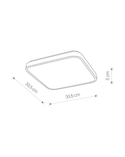 Світильник стельовий Nowodvorski 10989 Agnes Square LED Pro 1x16W 3000K 1400Lm IP44 білий - фото 6