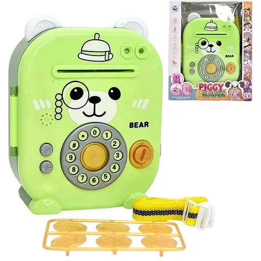 Банковский терминал Labubu, 21x19x10 см, сейф, звук, свет, YY-47J-K-L-I