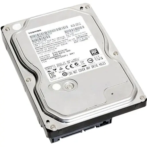 Жесткий диск Toshiba 7200 rpm 32 MB SATA 1 TB DT01ACA100 - фото 1