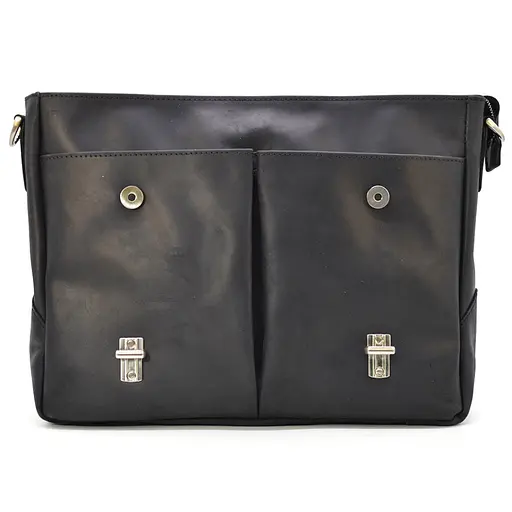 Кожаный мужской портфель TARWA 36х27х10 см sum0026042 - фото 6