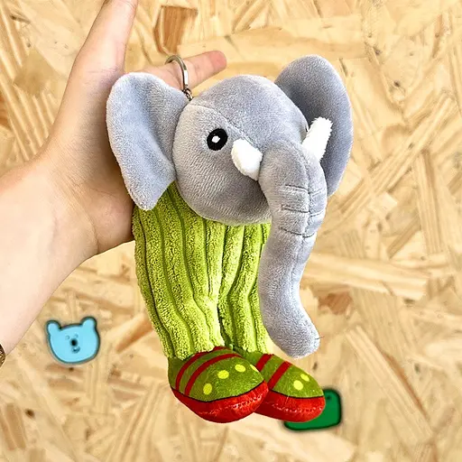 М'яка іграшка брелок Brainrot Лірілі Ларіла 18 см (XY093) - фото 3