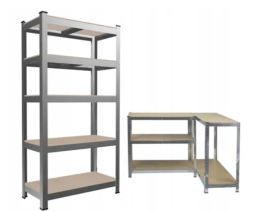 Стелаж металевий 222x110x50 6 полиць (сірий) - фото 4